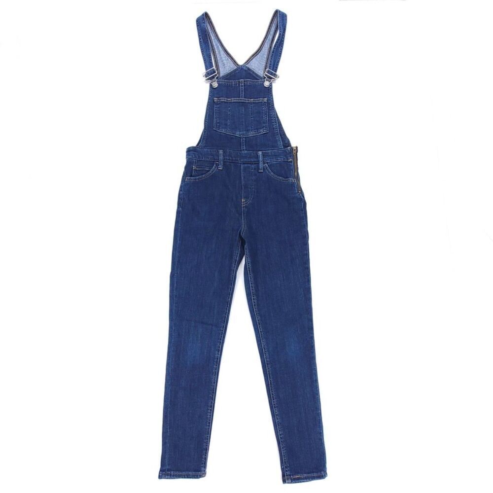 LEVIS Skinny Overalls Ankle Crop Denim Jumpsuit Skinny Dip Western Boho Y2k 90s
